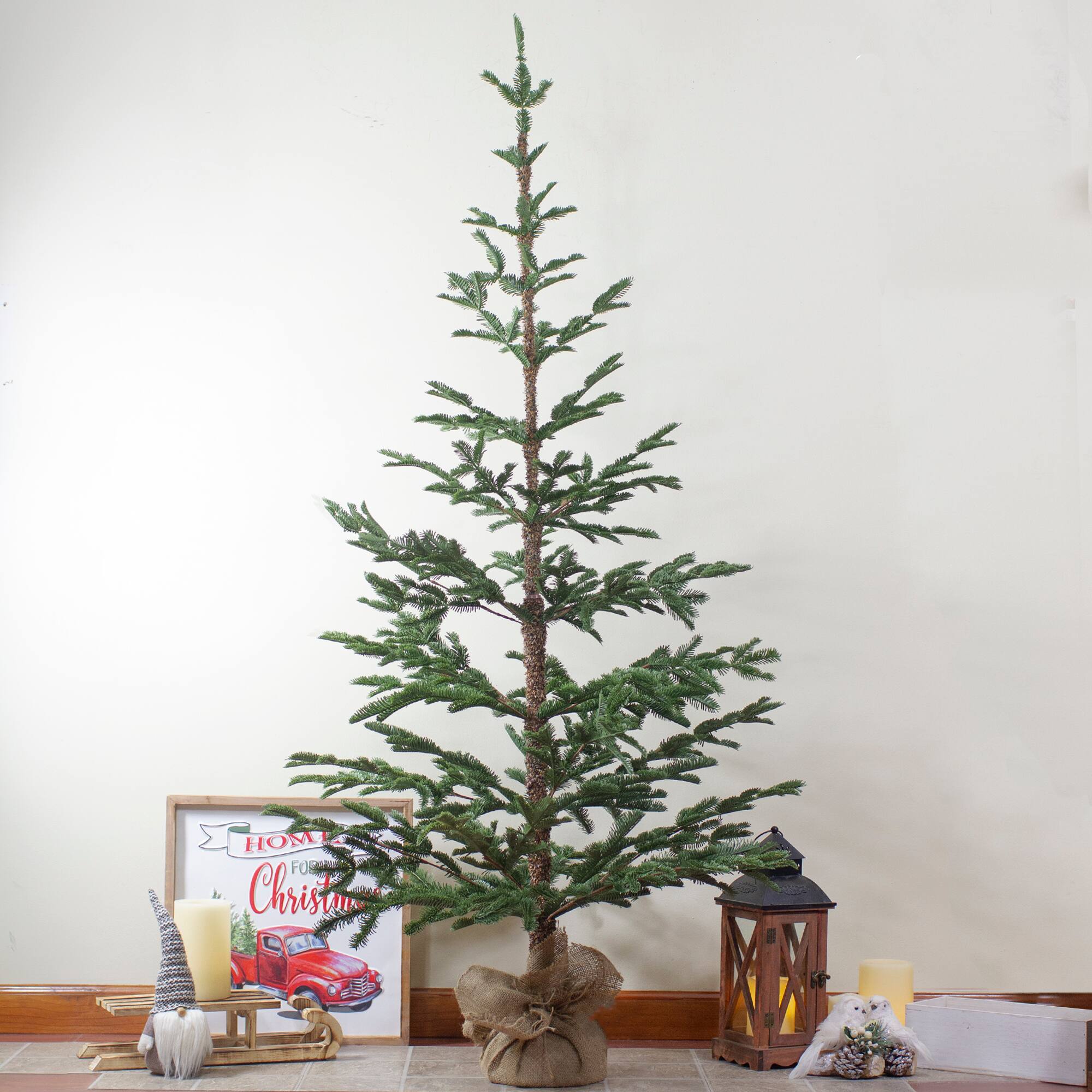 5ft. Unlit Ponderosa Pine Artificial Christmas Tree in Jute Base